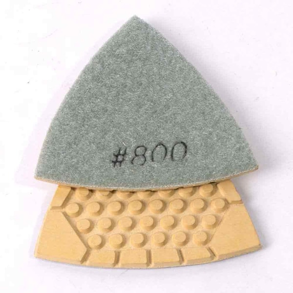 Specialty Diamond Oscillating Detail Diamond Triangular Dry Pad, 800 Grit Concrete Countertops BRTTD800 - main